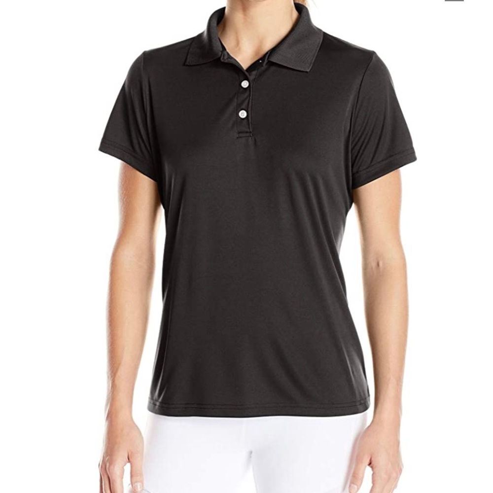 Hanes Cool Dri Performance Black Polo Shirt